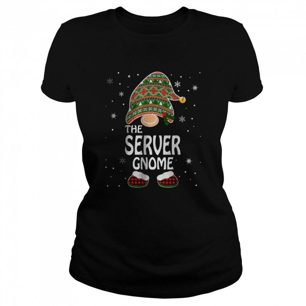 Matching Family Costumes The Server Gnome Christmas T- Classic Women's T-shirt