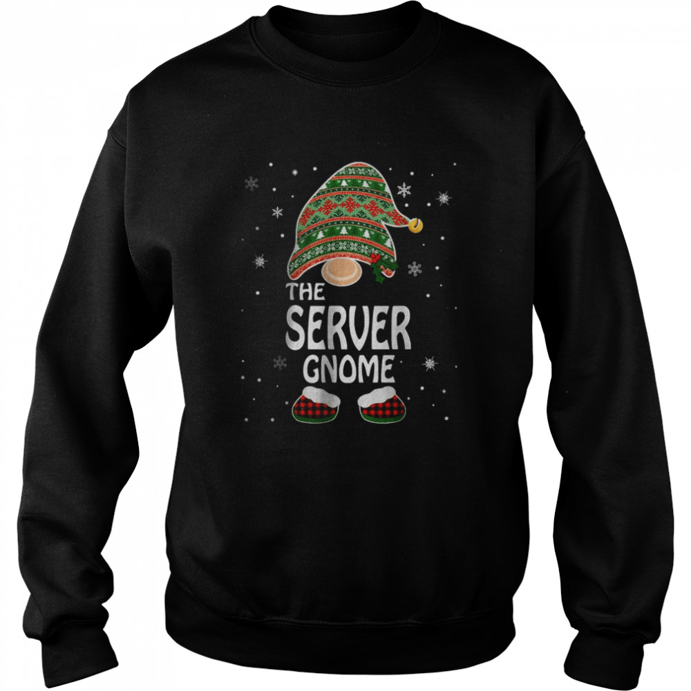 Matching Family Costumes The Server Gnome Christmas T- Unisex Sweatshirt