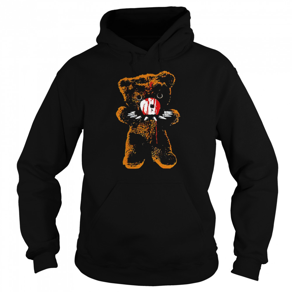 Punxnkisses Bloody Bear shirt Unisex Hoodie