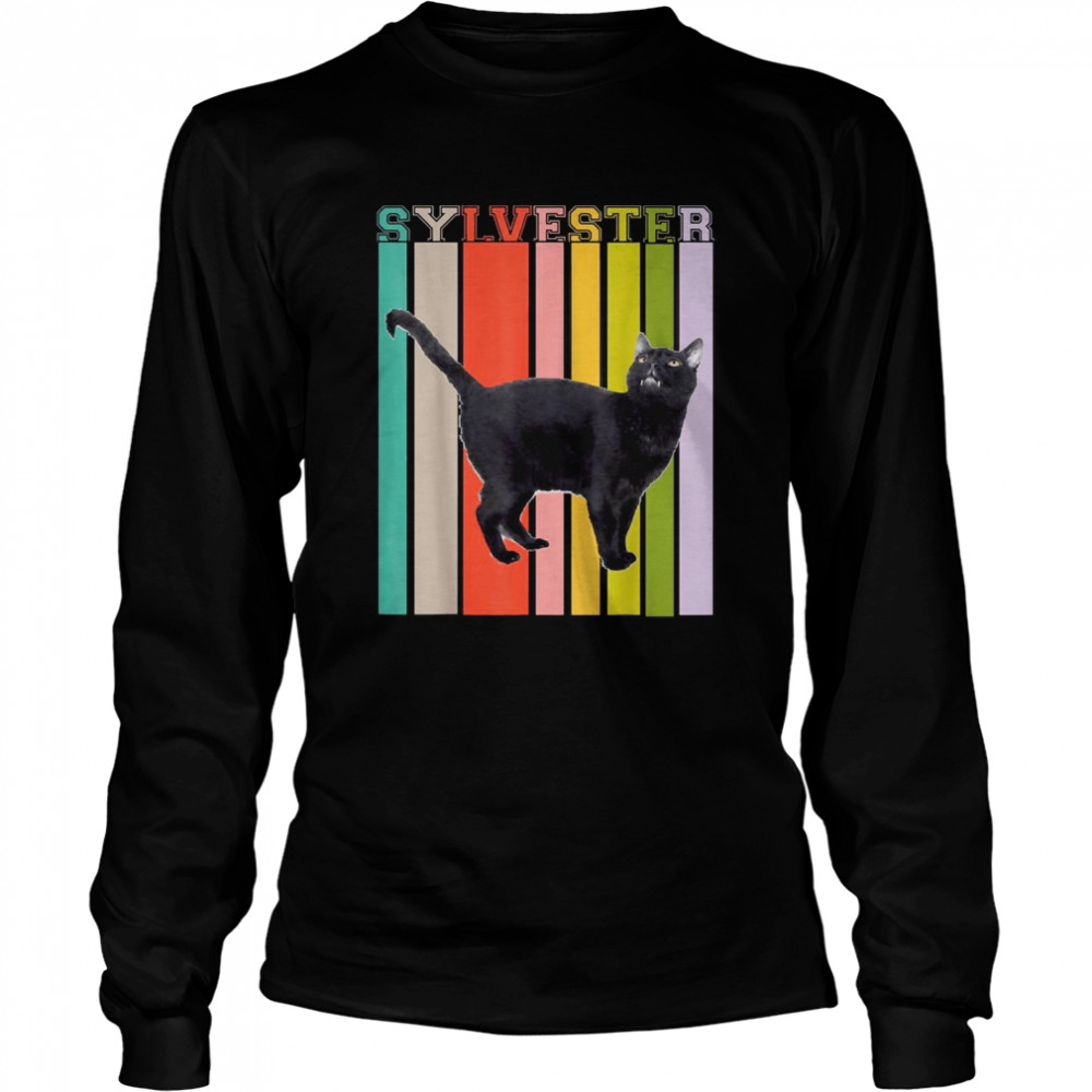 Retro sylvester talking_kitty_cat Long Sleeved T-shirt