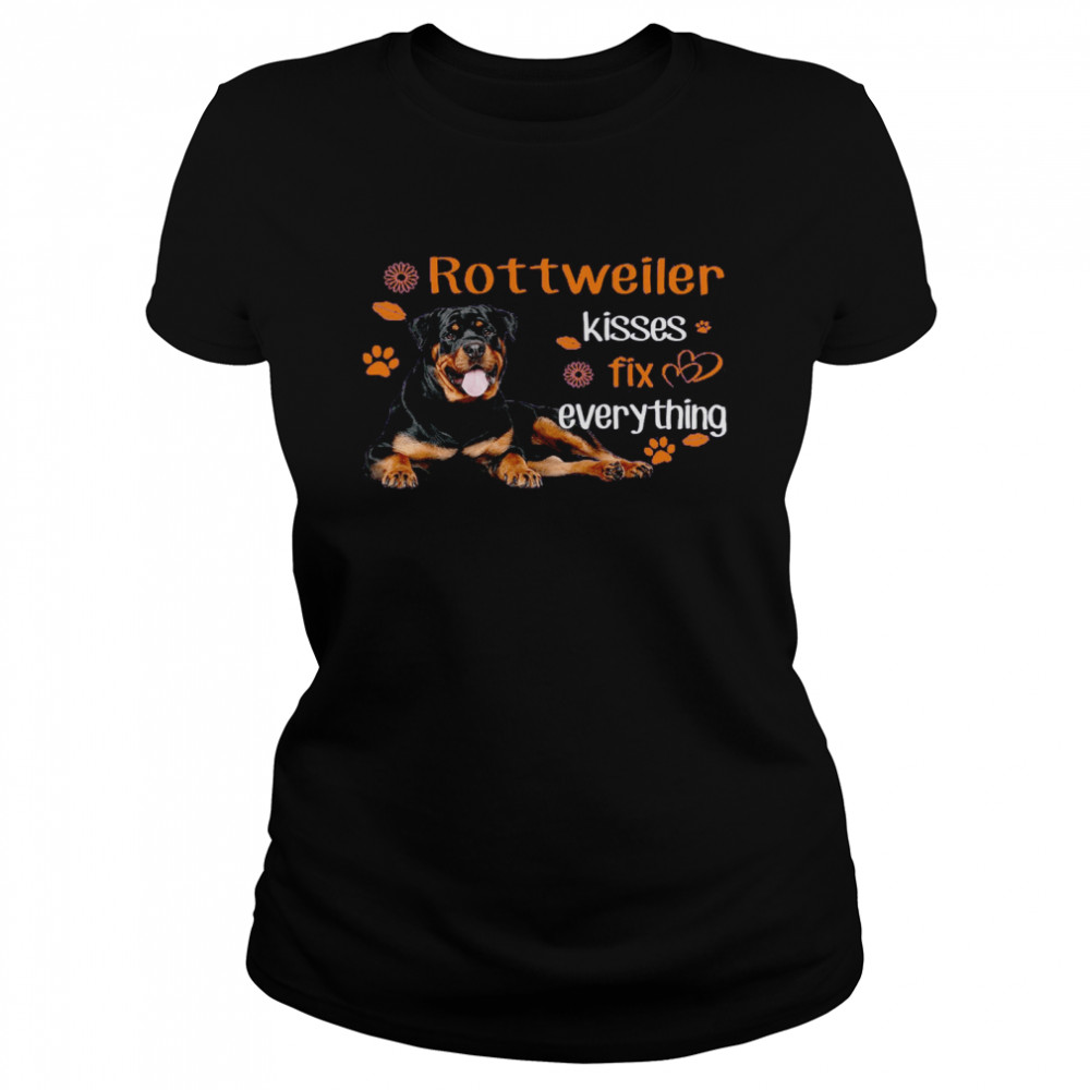 Rottweiler Kisses Fix Everything Classic Women's T-shirt