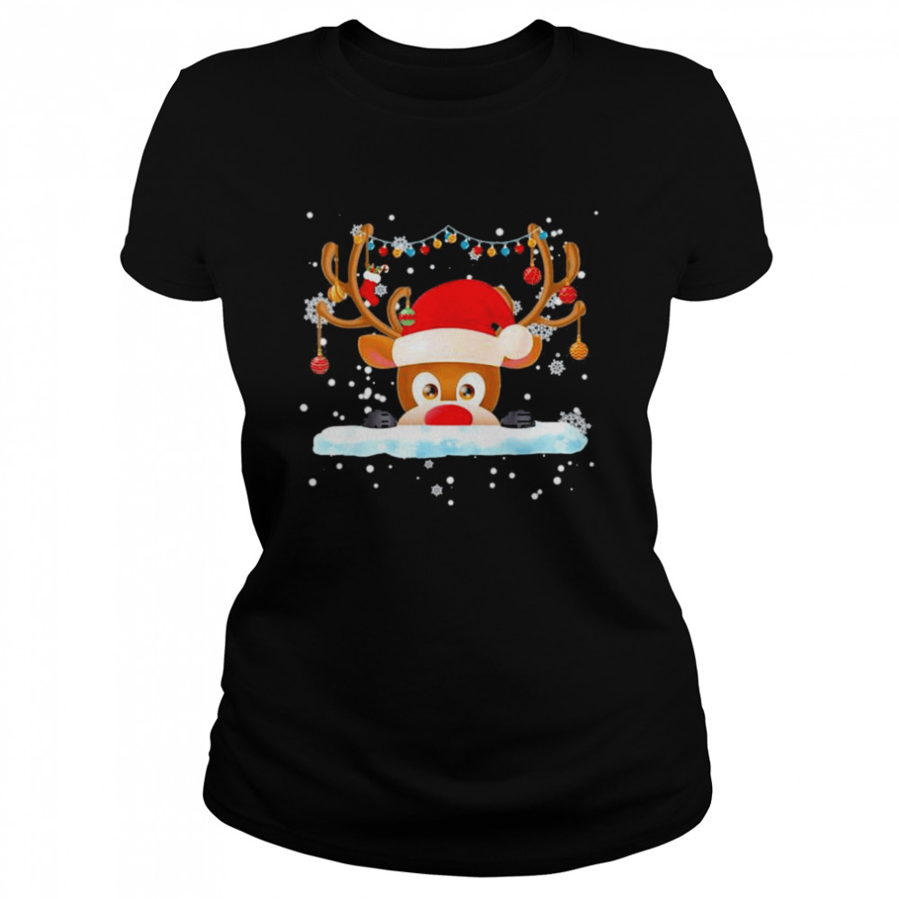 Rudolph the Red Nose Reindeer Christmas Pajama shirt Classic Women's T-shirt