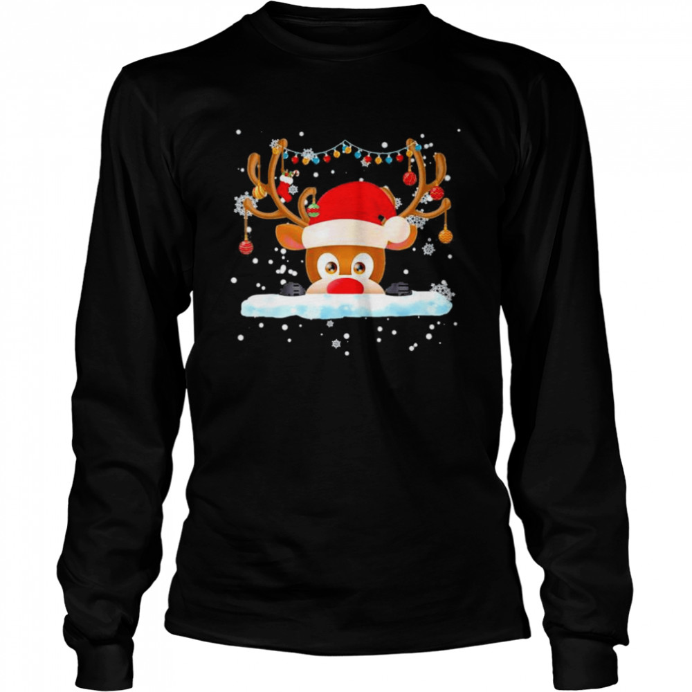 Rudolph the Red Nose Reindeer Christmas Pajama shirt Long Sleeved T-shirt