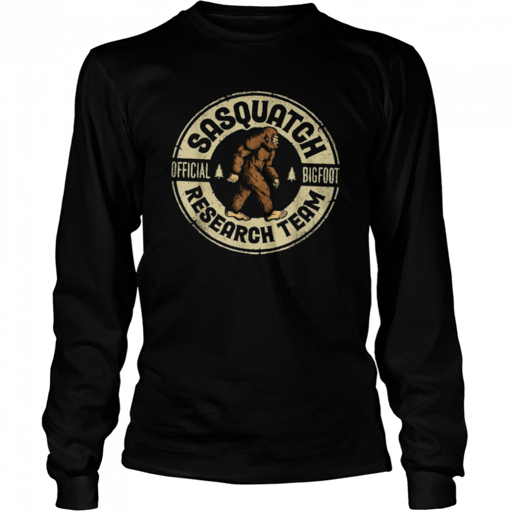 Sasquatch Official Bigfoot Research Team Long Sleeved T-shirt