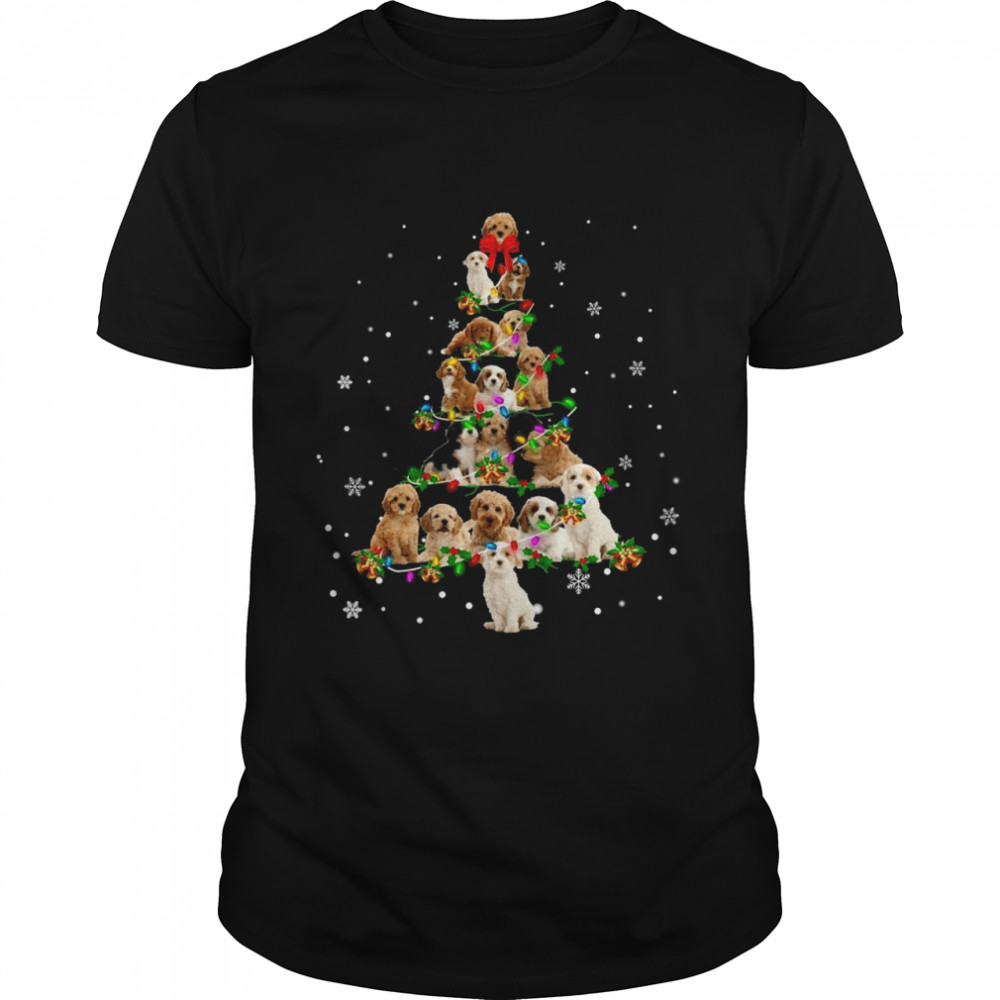 Cockapoo Christmas Tree XMas  Classic Men's T-shirt