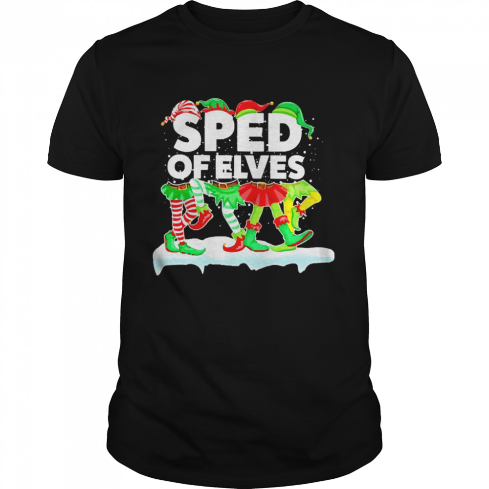 Grinch ELF Squad Teacher Of Elves Christmas Sweater  Classic Men's T-shirt