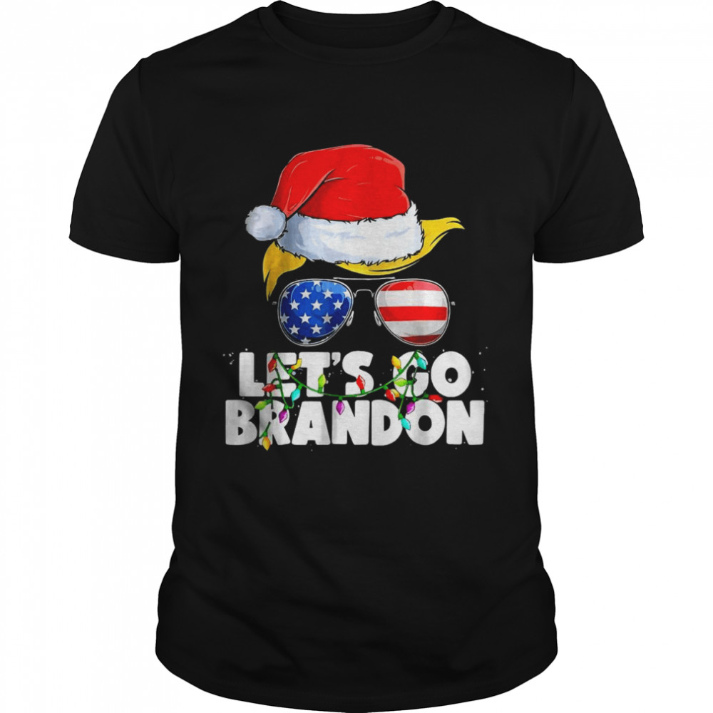 Let’s Go Brandon Chant Christmas Santa Patriotics shirt