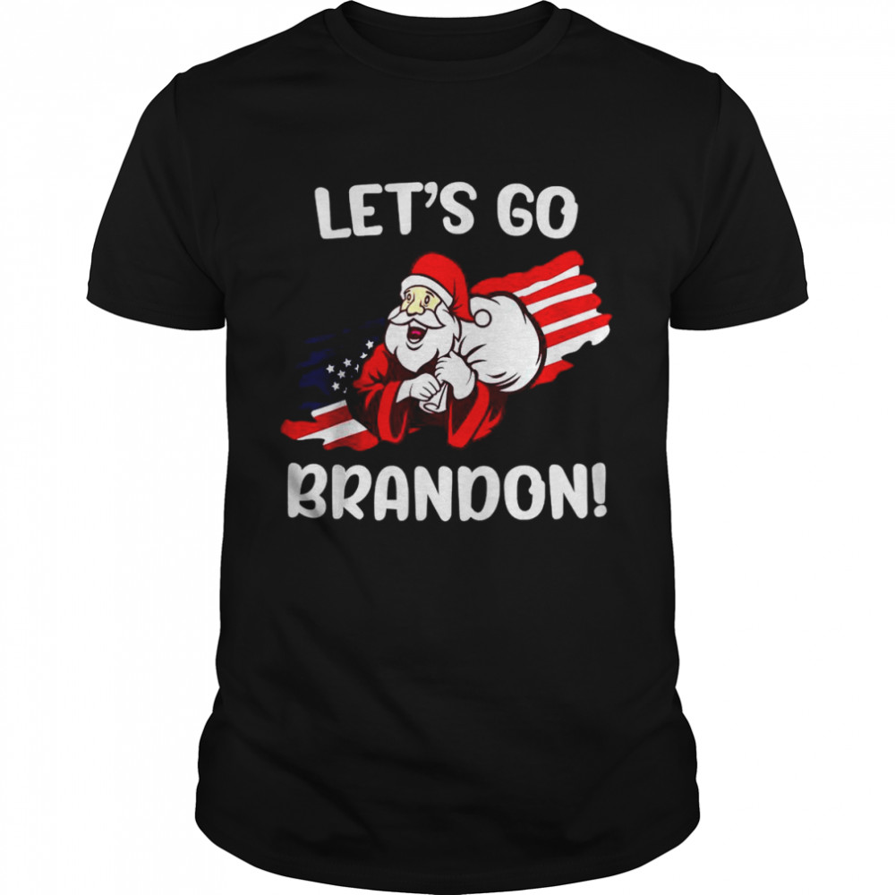 Let’s Go Branson Brandon Conservative Santa Claus Christmas Shirt