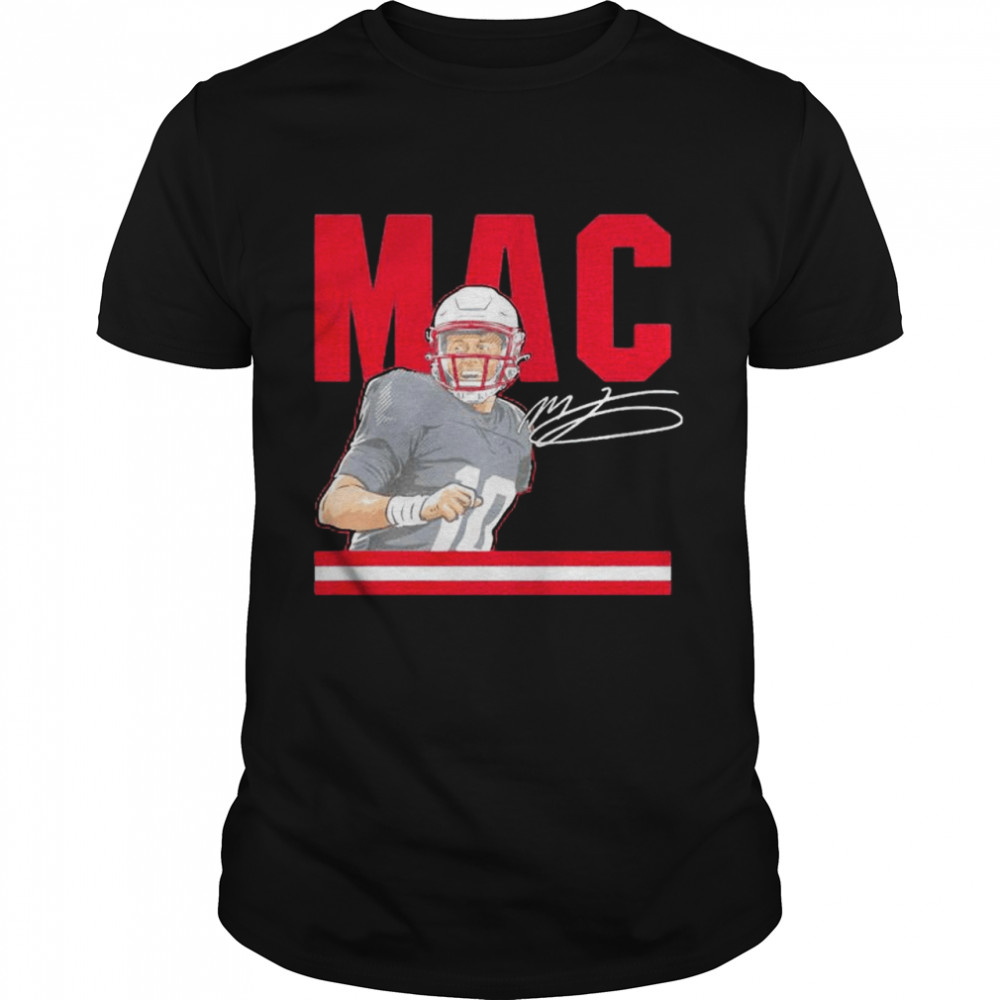 Mac Jones as their QB signature shirt