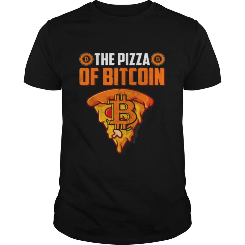 Pizza of Bitcoin Retro BTC Cryptocurrency Blockchain Crypto Tee  Classic Men's T-shirt