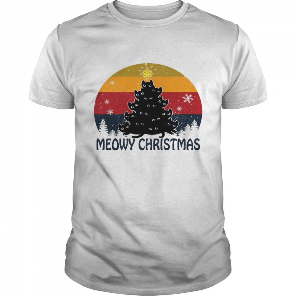 Meowy Christmas  Classic Men's T-shirt