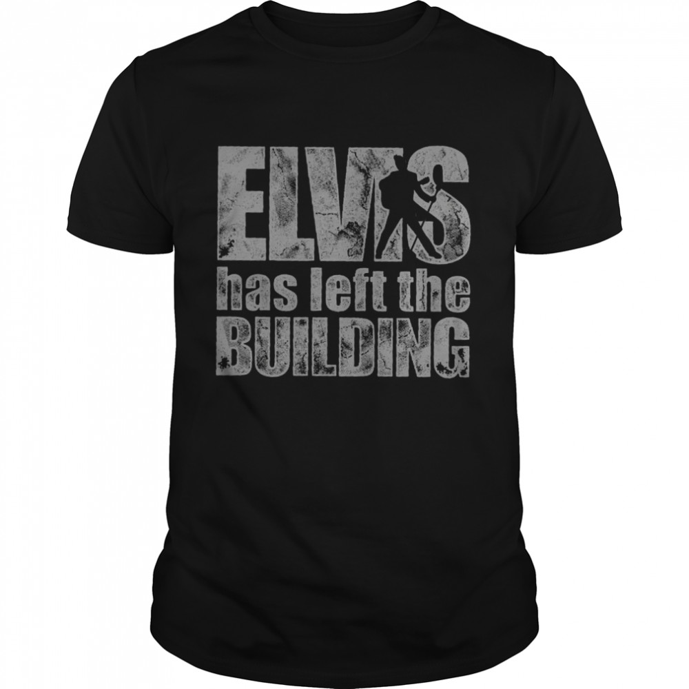 Elvis Has Left the Building – Men’s Distressed Rockabilly shirt Classic Men's T-shirt