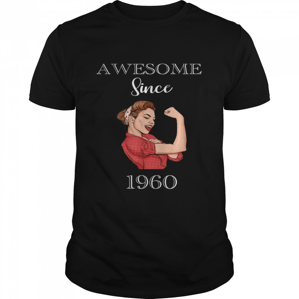 Awesome Since 1960 Power Birthday  Classic Men's T-shirt