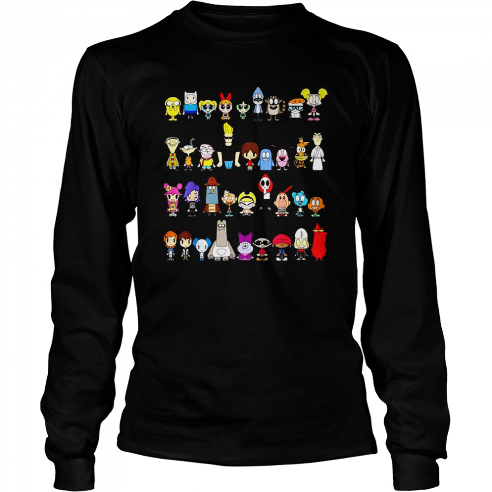 Best 90s Childhood Cartoon Shows Holiday CN FanClub Long Sleeved T-shirt