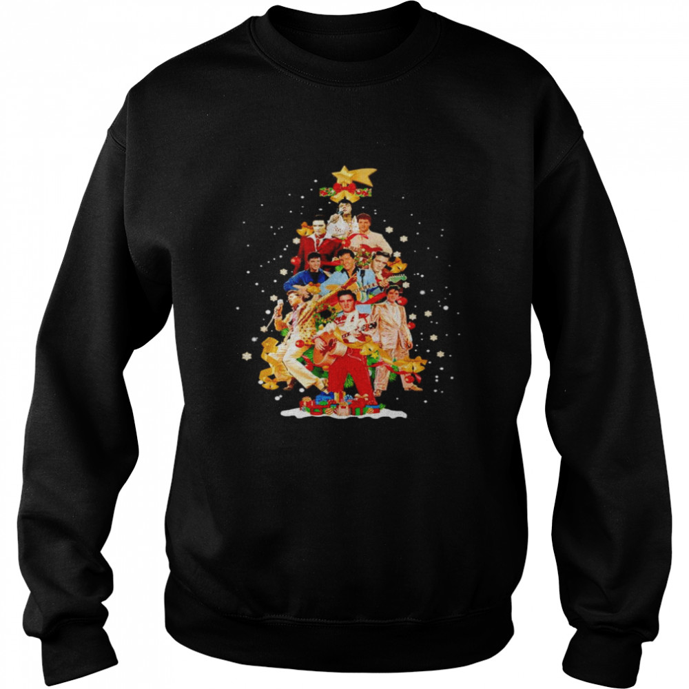 Elvis Presley Christmas tree shirt Unisex Sweatshirt