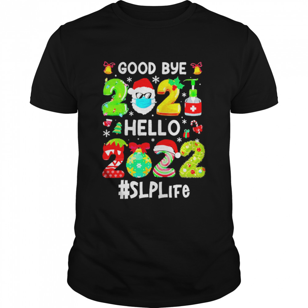 Goodbye 2021 Hello 2022 SLP Life Christmas Sweater T-shirt Classic Men's T-shirt