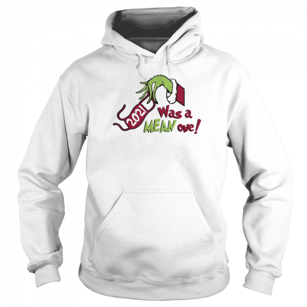 Grinch Hands Face Mask 2021 Was A Mean One Christmas Sweater Unisex Hoodie