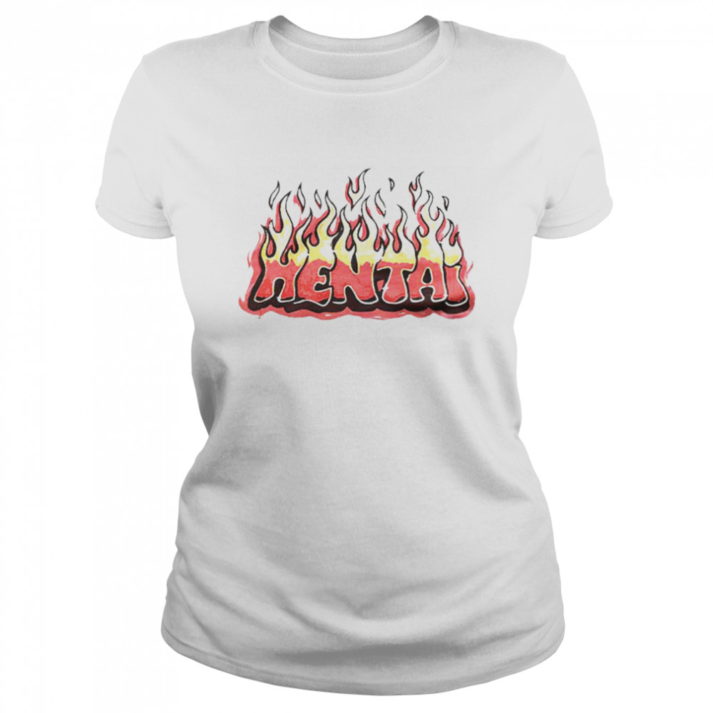 Hentai flames logo T-shirt Classic Women's T-shirt