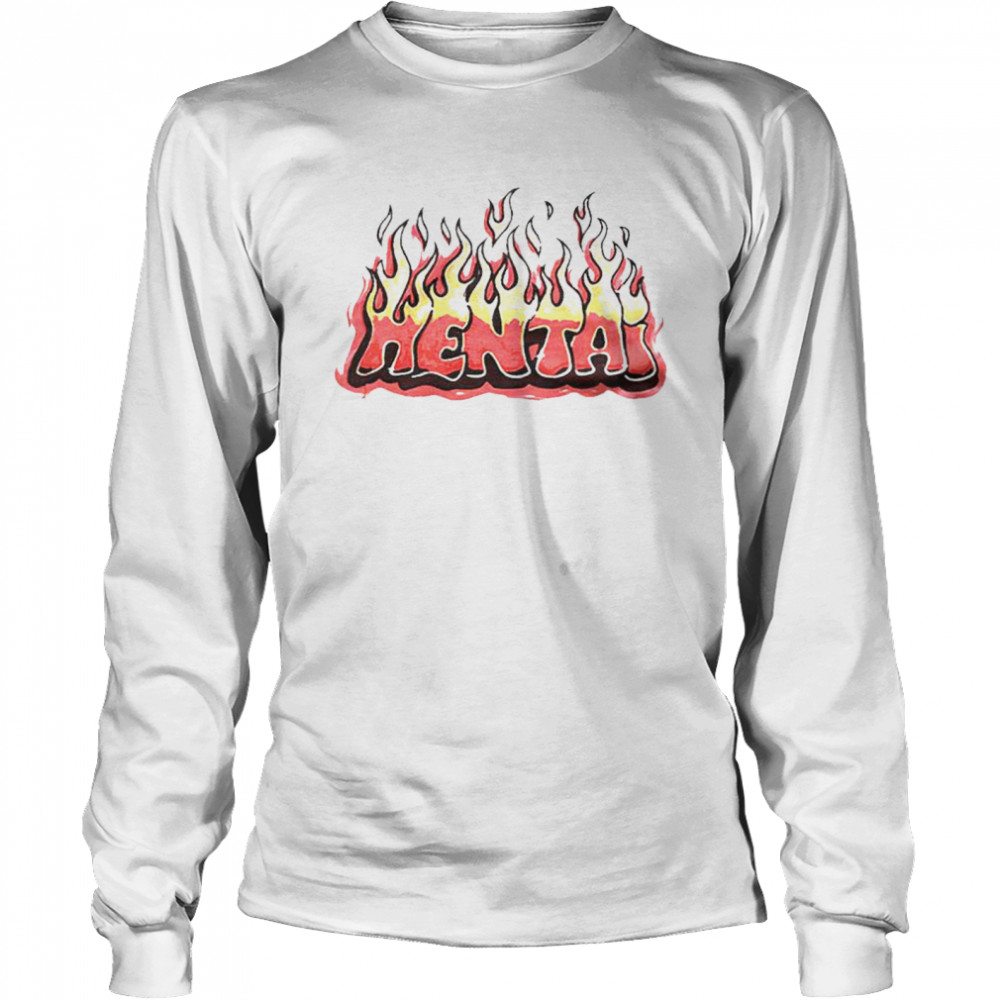 Hentai flames logo T-shirt Long Sleeved T-shirt