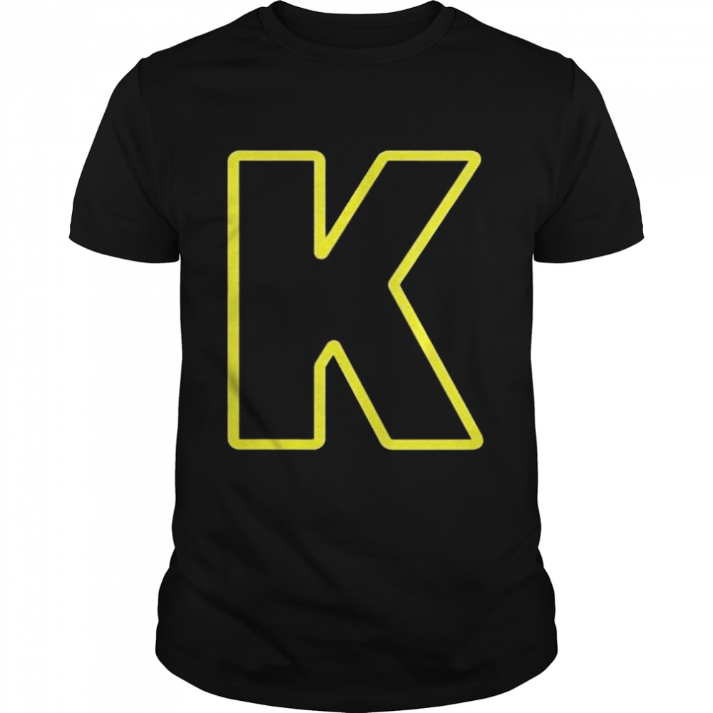 Letter K English Alphabet Classic Men's T-shirt