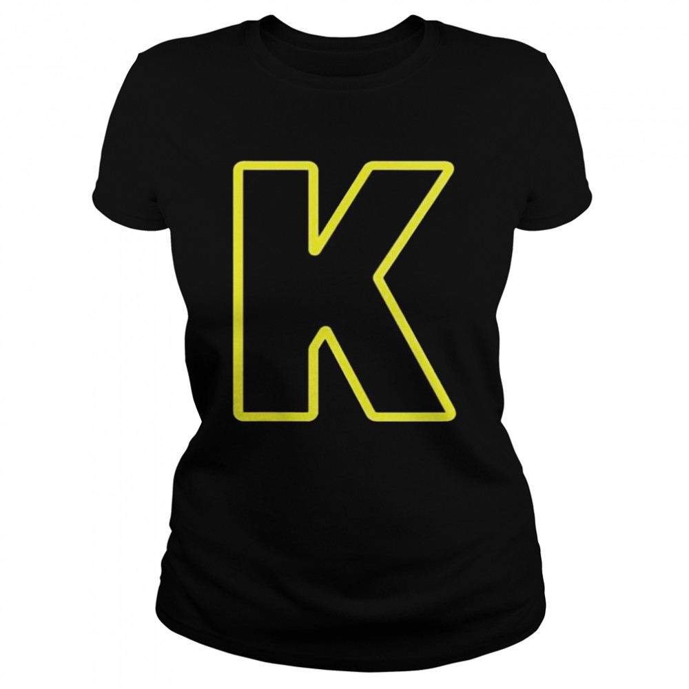 Letter K English Alphabet Classic Women's T-shirt