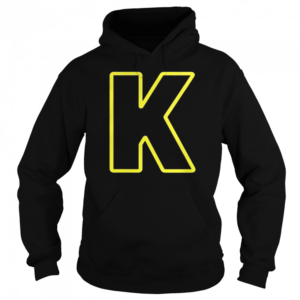 Letter K English Alphabet Unisex Hoodie