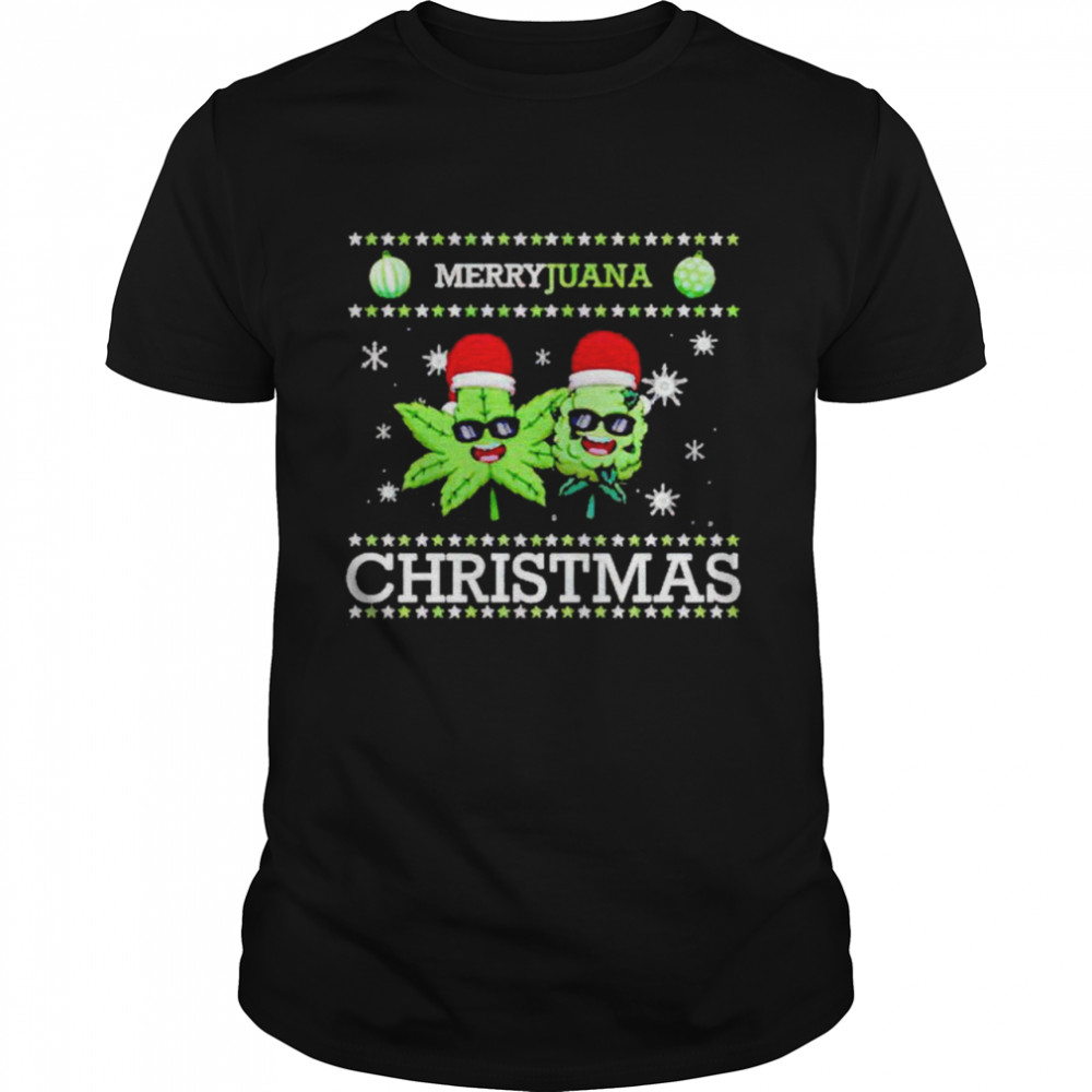 Merryjuana Christmas Weed ugly shirt Classic Men's T-shirt