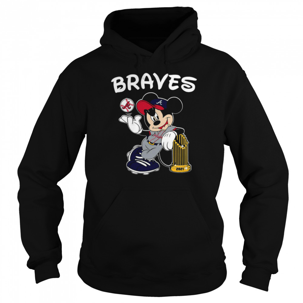 mickey Mouse Atlanta Braves 2021 World Series Champions Cup Unisex Hoodie