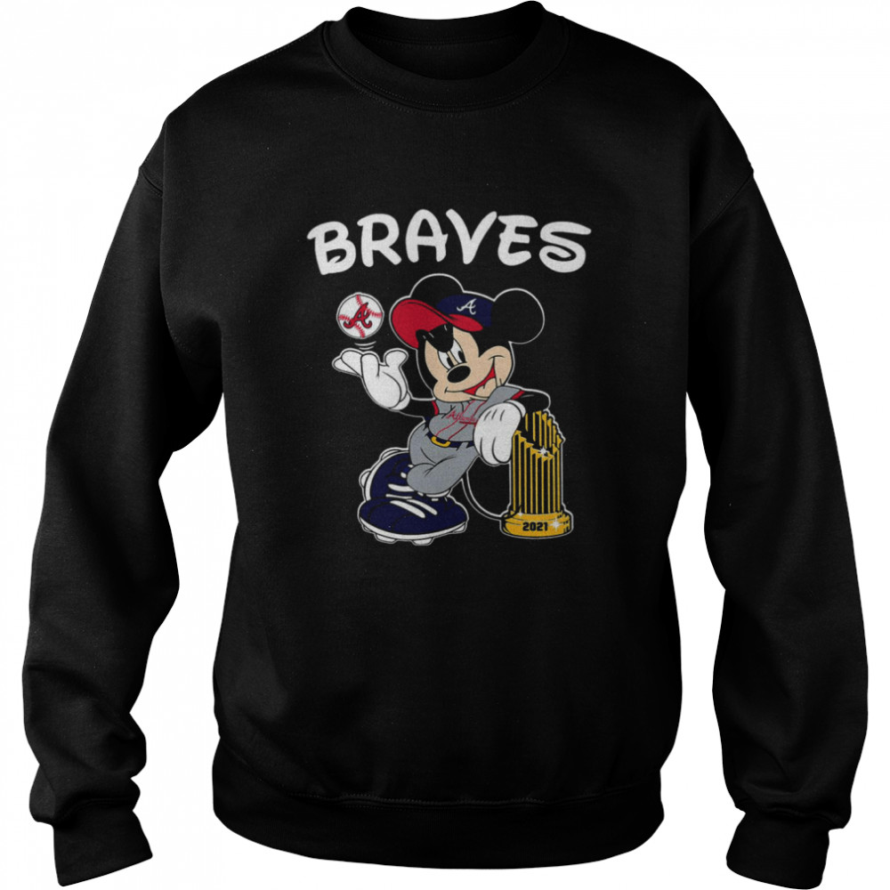 mickey Mouse Atlanta Braves 2021 World Series Champions Cup Unisex Sweatshirt