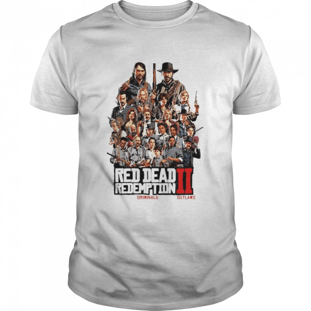 Red dead redemption II characters shirt - T Shirt Classic