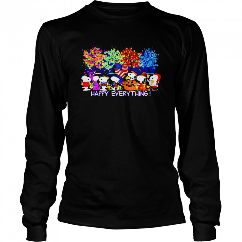 Snoopy Happy Everything Holiday shirt Long Sleeved T-shirt