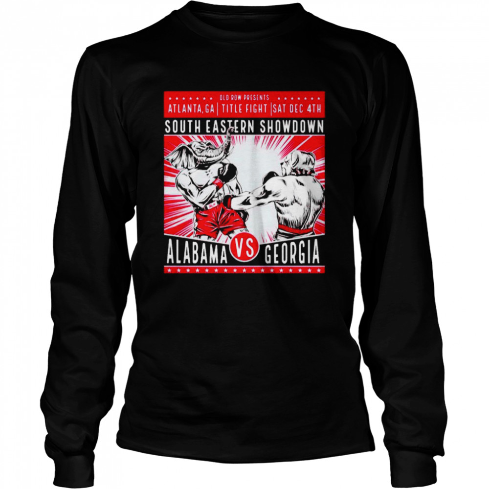 South Eastern Showdown Alabama vs Georgia poster shirt Long Sleeved T-shirt