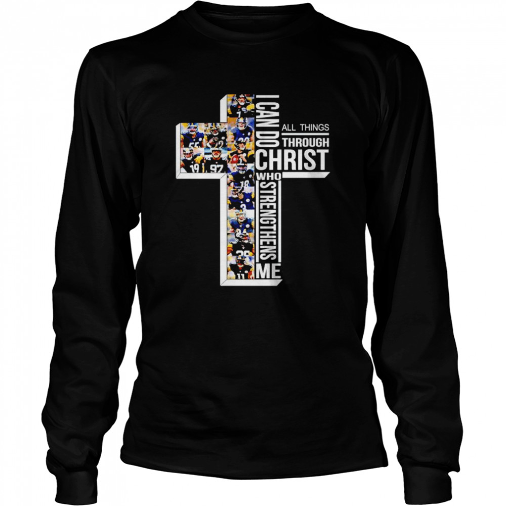 Steelers I can do all things through Christ who strengthens me shirt Long Sleeved T-shirt