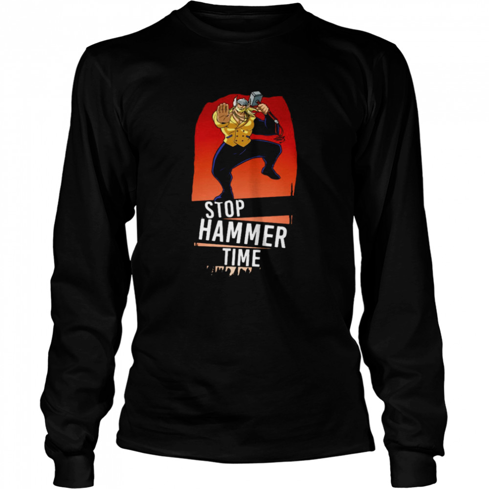 thor Stop Hammer Time Long Sleeved T-shirt