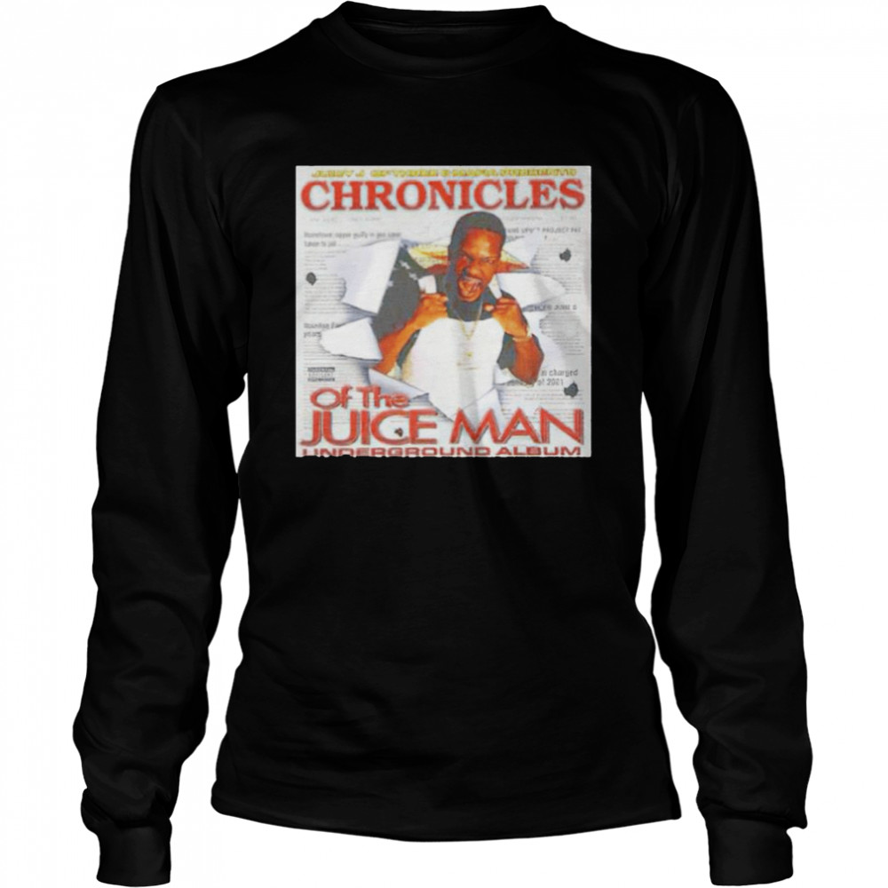 Three 6 Mafia Chronicles of the Juice Man underground album shirt Long Sleeved T-shirt