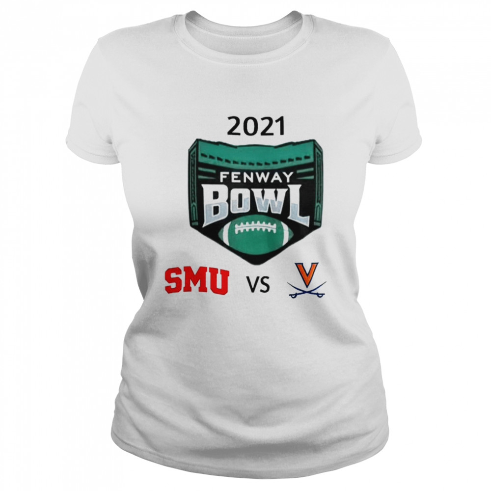 2021 Fenway Bowl SMU Mustangs vs UVA Cavaliers shirt Classic Women's T-shirt