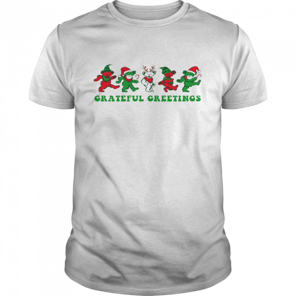 Grateful greetings christmas shirt Classic Men's T-shirt