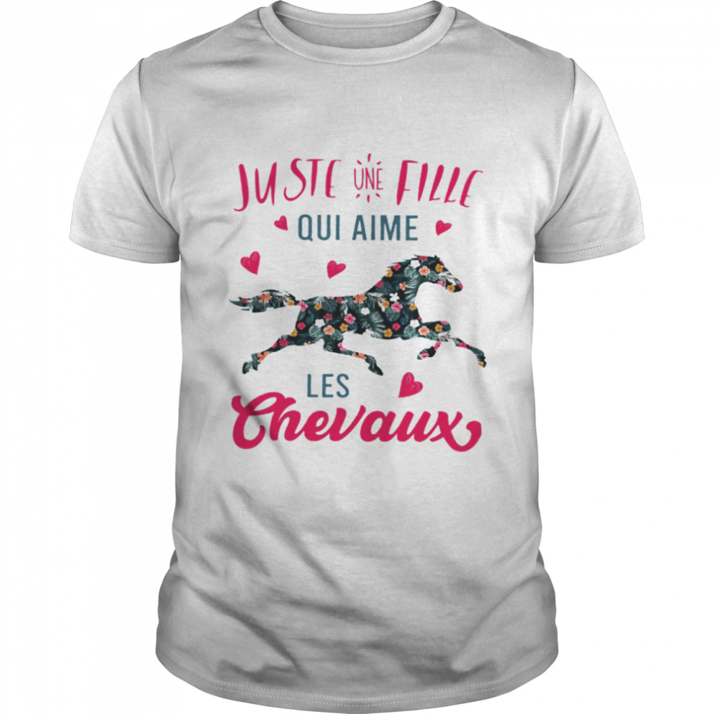 T shirt cheval fille hot sale