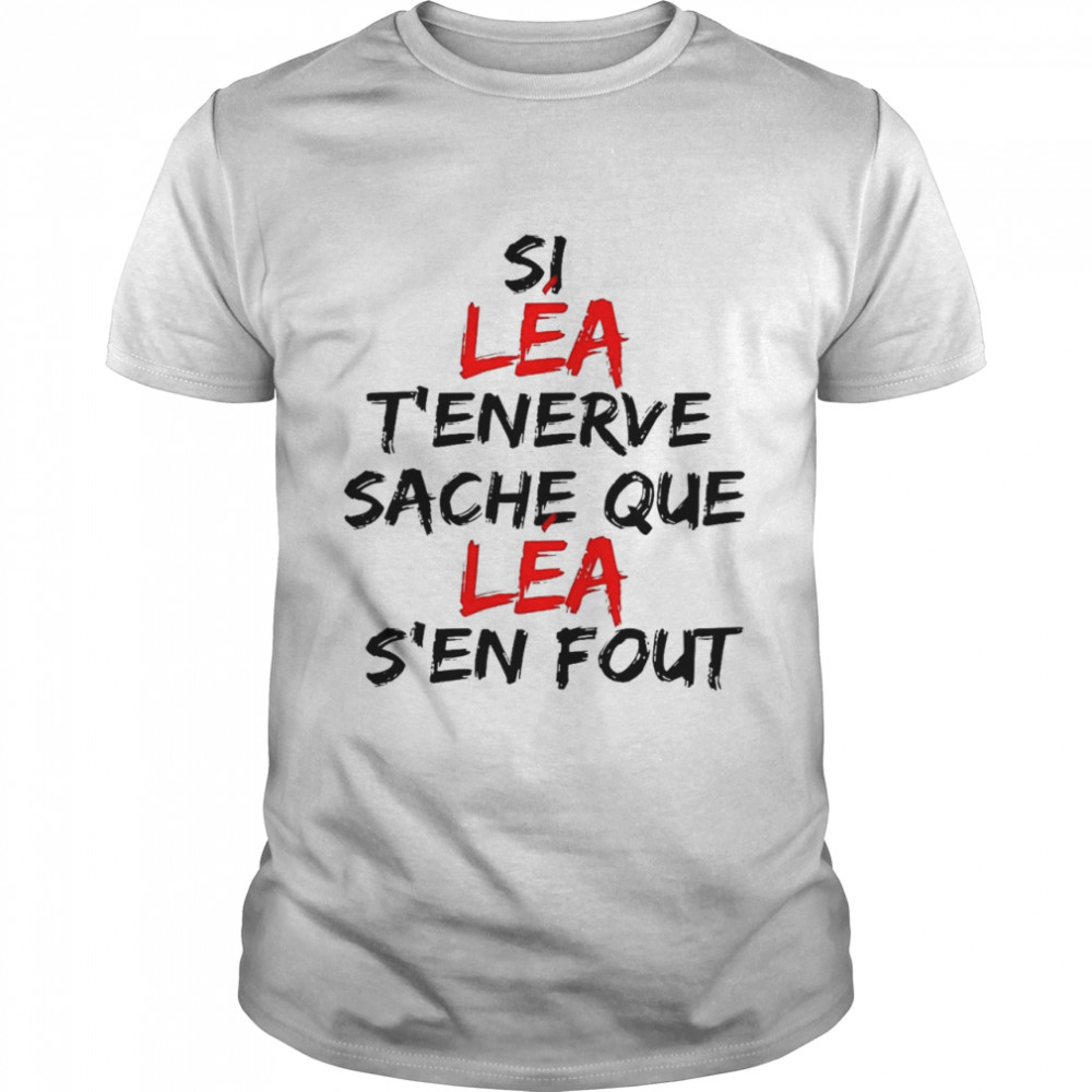 Si lea tenerve sache que lea sen fout shirt Classic Men's T-shirt