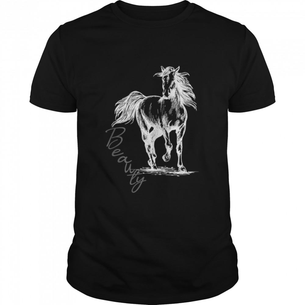 Girls horses love riding horse box great beauty  Classic Men's T-shirt