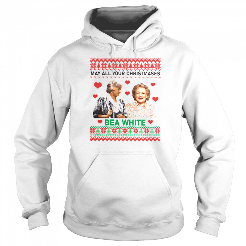 may all your christmases bea white sweatshirt