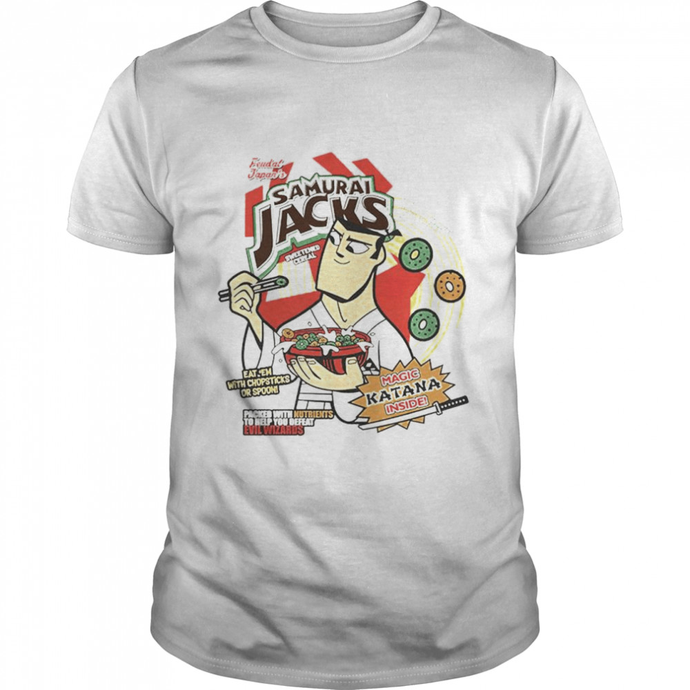 Ontvangende machine schommel los van Samurai Jack Cereal Box shirt - T Shirt Classic