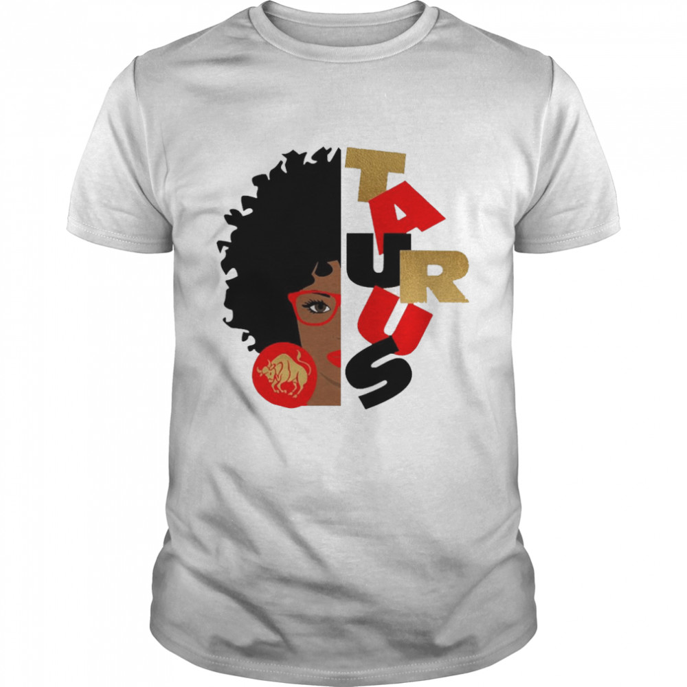 Zodiac Black Girl Taurus  Classic Men's T-shirt