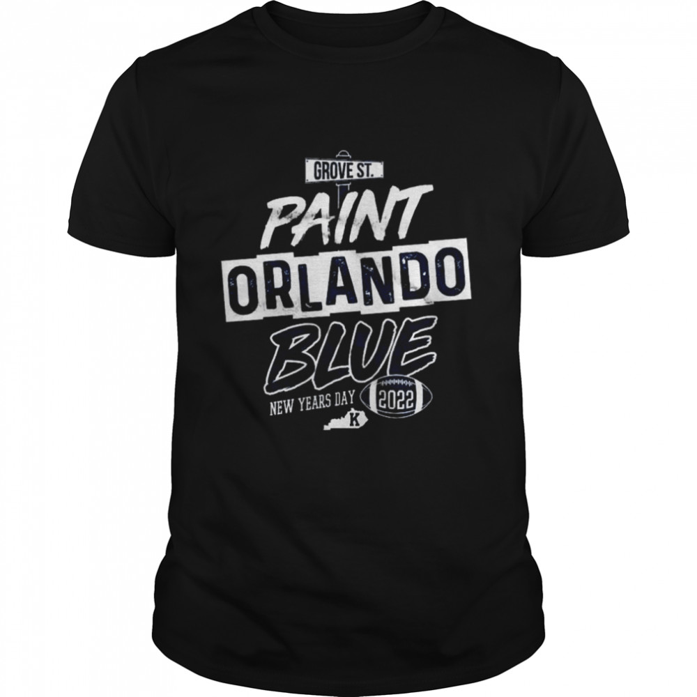 Grove St Paint Orlando Blue New Years Day 2022  Classic Men's T-shirt