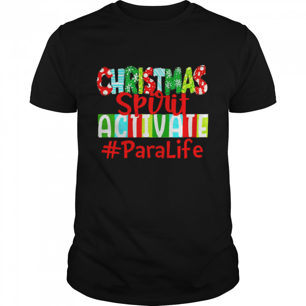 Christmas Spirit Activate Paraprofessional Life Sweater  Classic Men's T-shirt