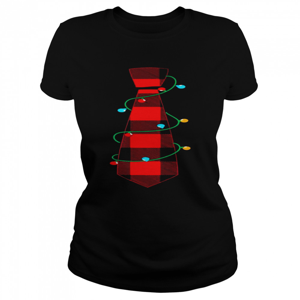 MY CHRISTMAS LIGHTS TIE Pajama Xmas Halloween Classic Women's T-shirt