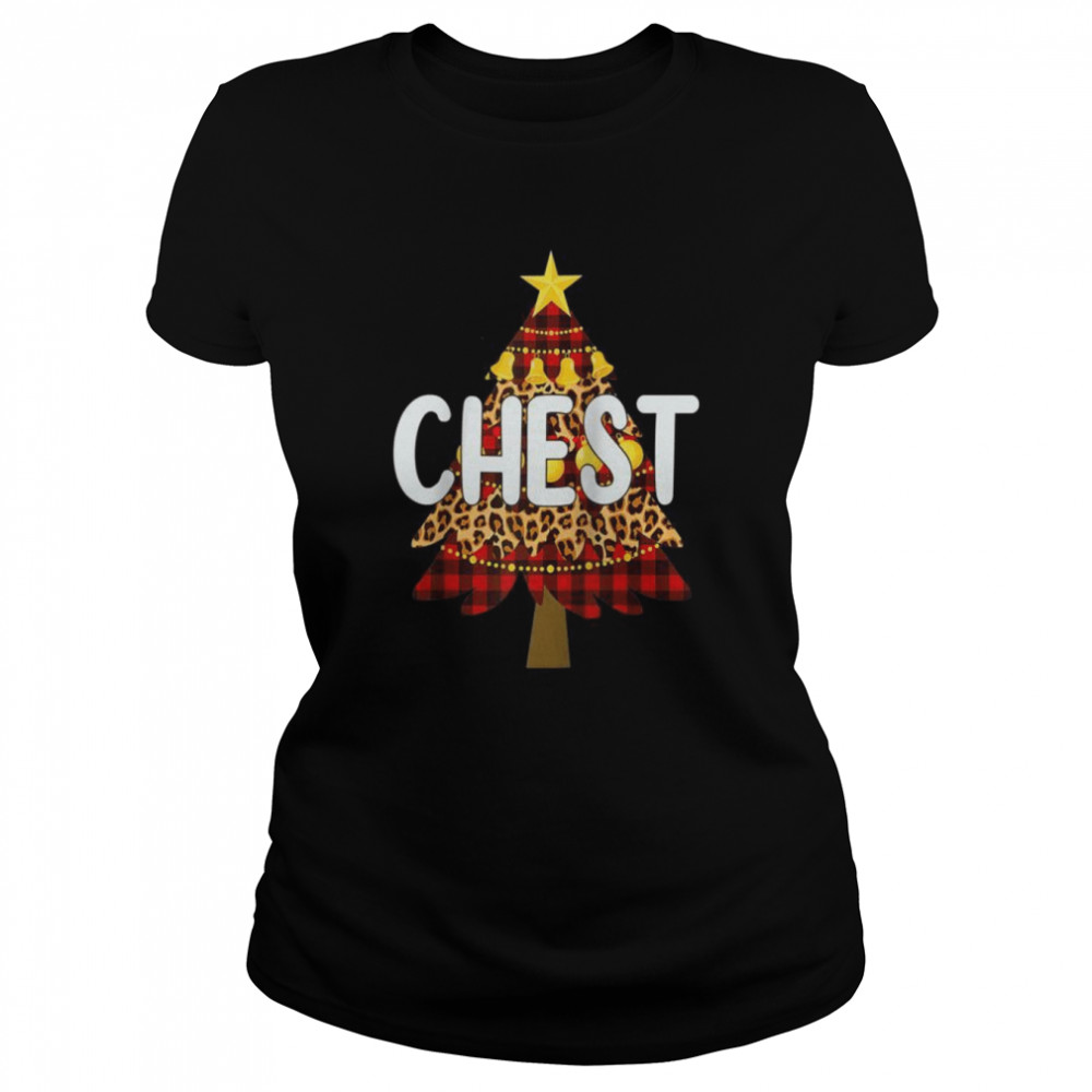 Plaid Chest Nuts Chestnuts Matching Couples Christmas Classic Women's T-shirt