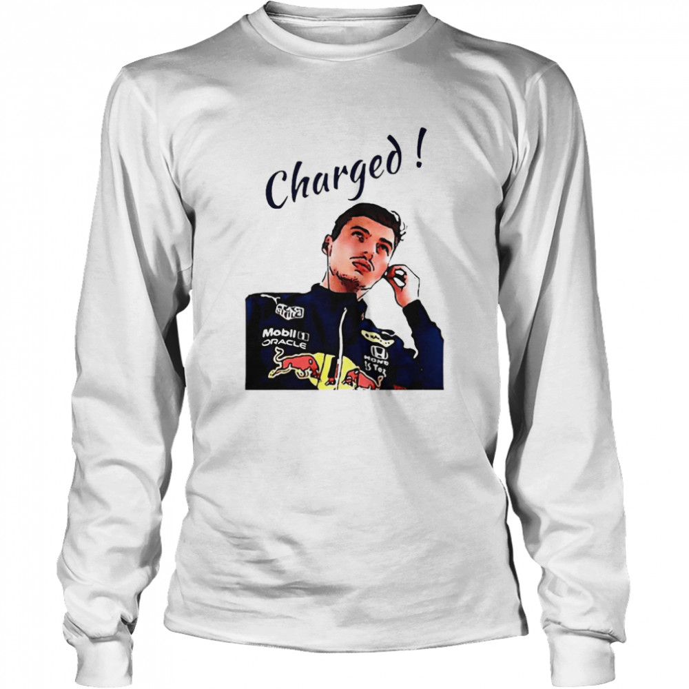 2021 F1 World Champion Charged Max Verstappen For F1 World Champion Long Sleeved T-shirt