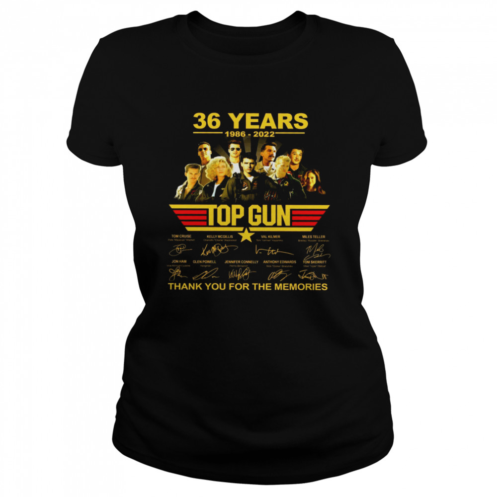 36 Years 1986 2022 Top Gun Thank You For The Memories - Copy Classic Women's T-shirt