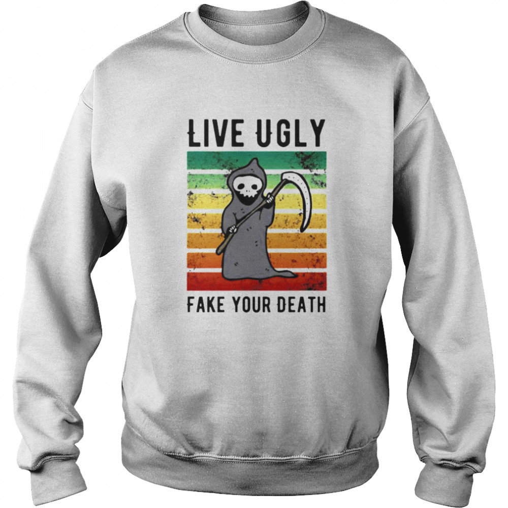 devil live ugly fake your death vintage shirt Unisex Sweatshirt